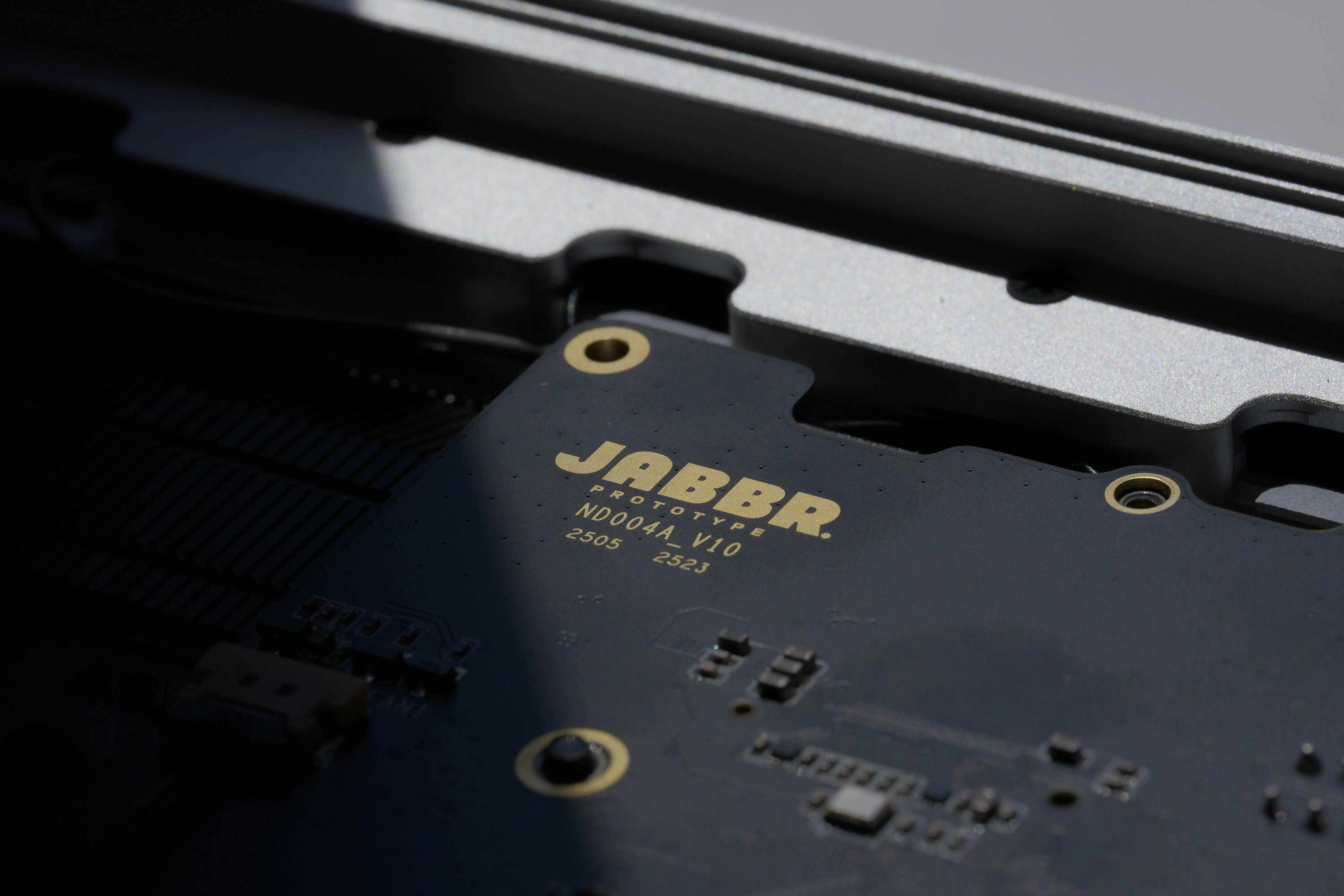 Custom hardware board with company logo