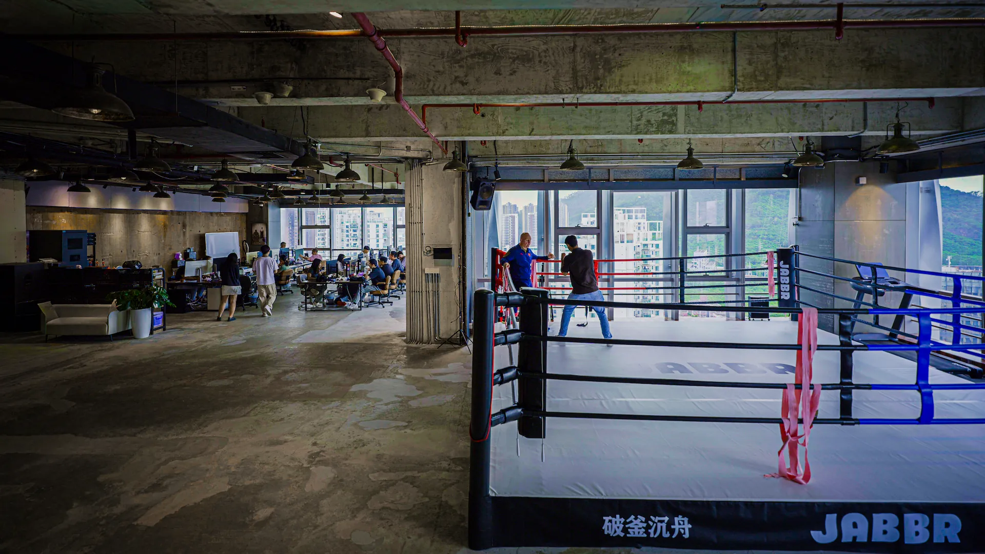 Team working and training in Shenzhen office.